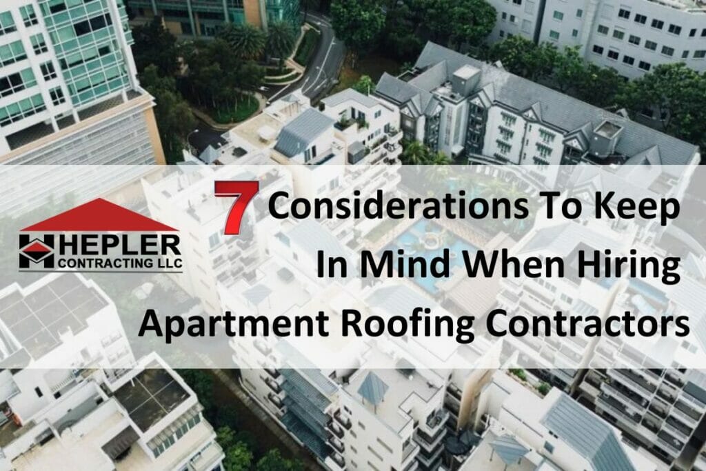 Apartment Roofing Contractors