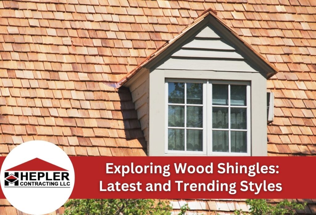 Wood shingle roof with dormer window showcasing natural cedar roofing materials