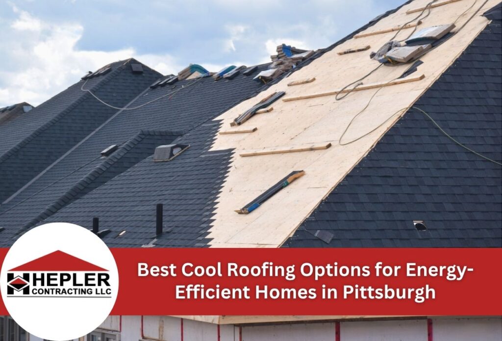 roof in the process of installation