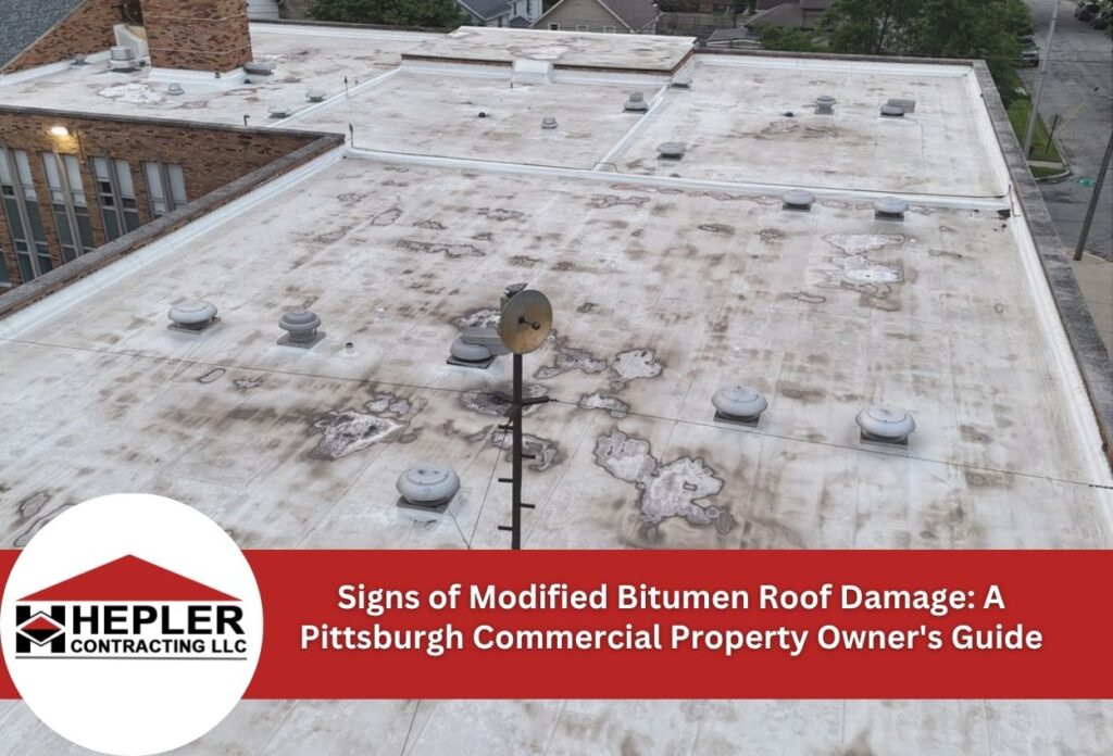 damaged flat roof