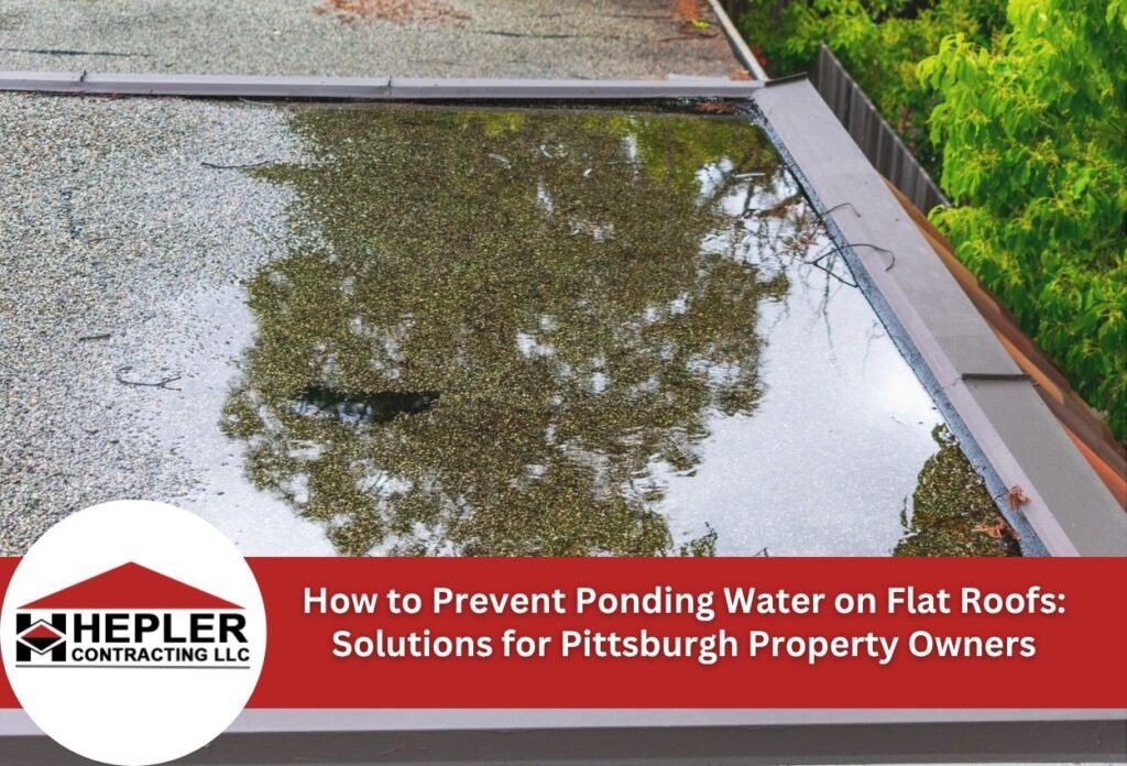 How to Prevent Ponding Water on Flat Roofs: Solutions for Pittsburgh Property Owners
