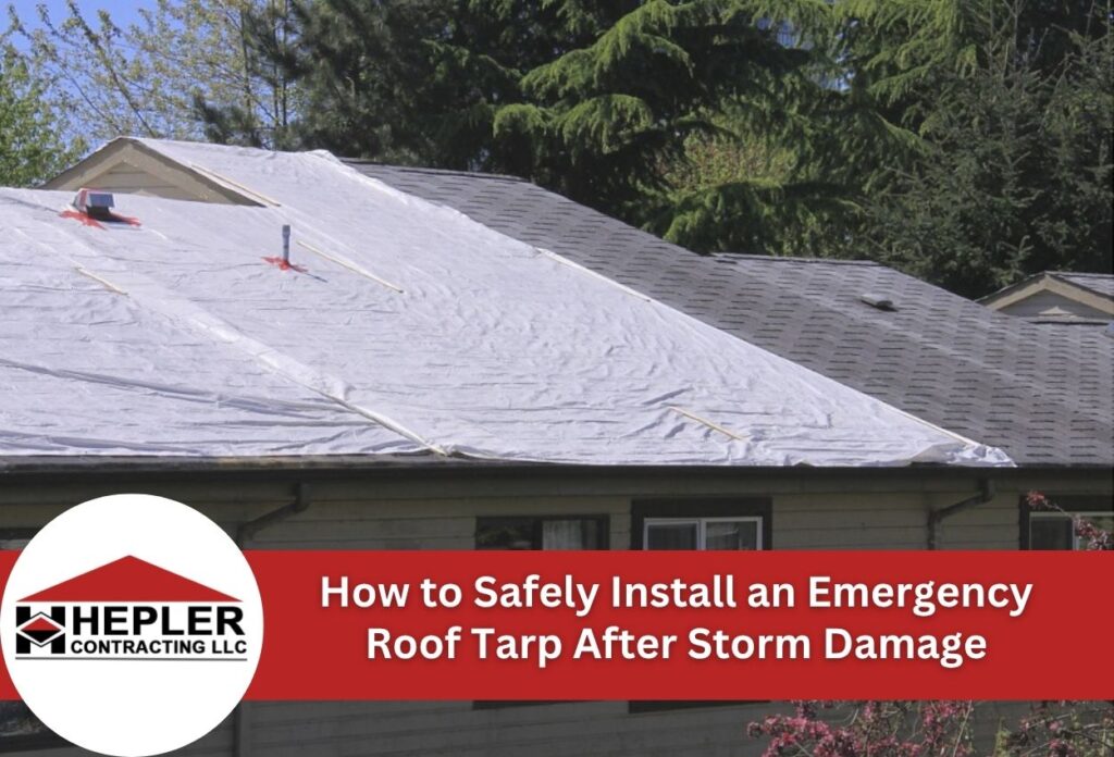 How to Safely Install an Emergency Roof Tarp After Storm Damage